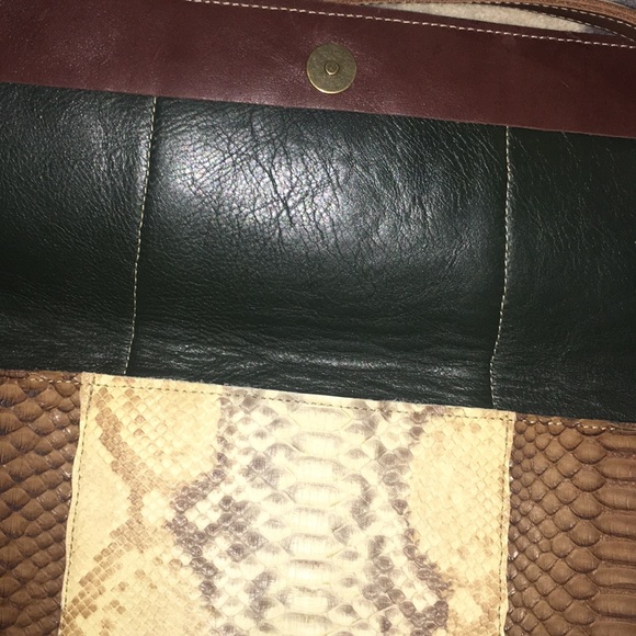Snakeskin Shoulder bag or Clutch - Picture 6 of 8
